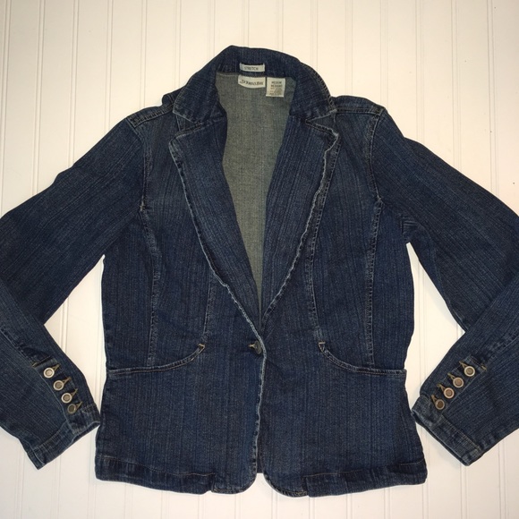 St. John's Bay Jackets & Blazers - St Johns Bay stretch ladies Medium jean jacket